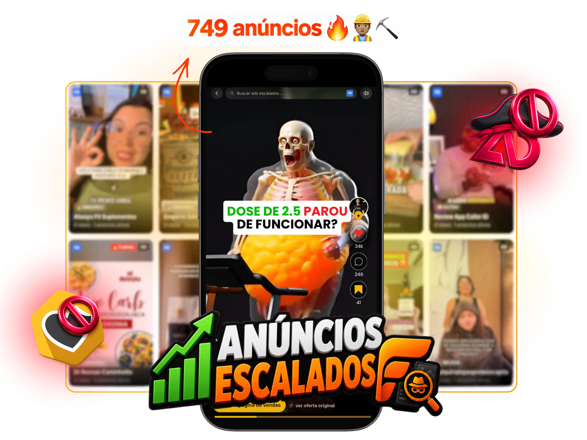 Minerador em formato TikTok