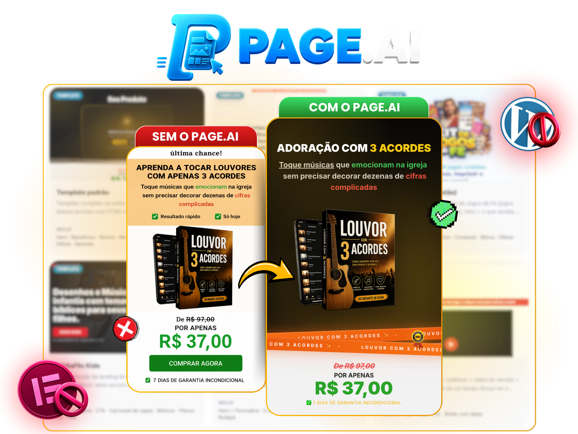 Página a partir do anúncio